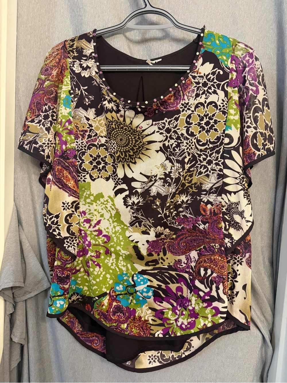 Y2K Top with Butterfly Sleeves